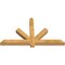 Ekena Millwork Kennewick Rough Sawn Timber Gable Bracket, Western Red Cedar, 60"W x 35"H x 4"D x 4"F, 14/12 Pitch GBW060X35X0404KEN00RWR - alternate 2